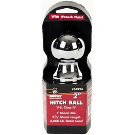 HUSKY TOWING Husky Towing HUS-34924 2.87 x 2 in. Hitch Ball LS; Chrome HUS-34924